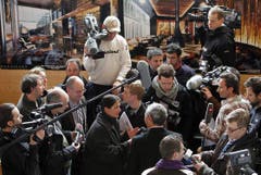 Das Medieninteresse am 14. Februar war gross. (Bild: Keystone)