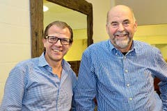 Hünenberg: Georges Helfenstein (links) und Alois Bucher. (Bild: Claudia Surekt)