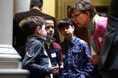 v.l, Marvin Piccioni, Matia Radollovic und Alessio Piccioni. (Bild: Nadia Schärli (Neue LZ))