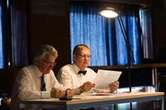 Die Experten bewerten den Auftritt der Chöre. (Bild: Roger Zbinden (Neue NZ))