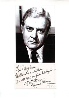 ... oder Schauspieler Raymond Burr. (Bild: Aus dem Archiv von Hanny Buholzer)