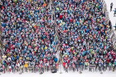 Annual Engadin skiing marathon in the Engadine Valley (Bild: Keystone / Urs Flüeler)