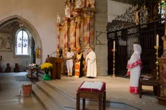 Die Eritreer sind mittlerweile die grösste Gruppe aussereuropäischer Migranten in Luzern. Zum ersten Mal feierte eine Pfarrei der Zentralschweiz einen gemeinsamen Gottesdienst mit einer eritreisch-orthodoxen Exilgemeinde. (Bild: Dominique Huwyler)