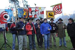 Die Bechergewinner der Sektion Anderhalden. (Bild: Urs Hanhart / Neue UZ)