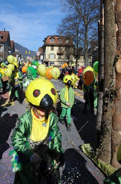 Kinderfasnacht mit Umzug am Güdismäntig in Alpnach.. (Bild: Markus von Rotz / NZ (27. 02. 2017))