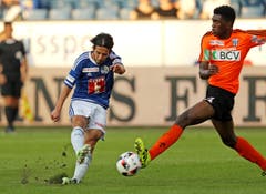 Luzerns Jahmir Hyka sucht den Abschluss. (Bild: Philipp Schmidli / Luzerner Zeitung)