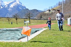 Osterhasen OL auf der Schul- und Sportanlage Eichli in Stans. (Bild: Käthi Burkart)