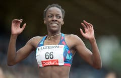 Yasmin Giger von Amriswil-Athletics gewinnt über 400 Meter den nationalen Wettkampf. (Bild: Keystone / Urs Flüeler)