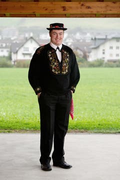 Kobi Würsch in der Nidwaldner Bauerntracht. (Bild: Corinne Glanzmann / Neue NZ)