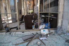 Das zerstörte türkische Parlament in Ankara. (Bild: AP Photo/Burhan Ozbilici)