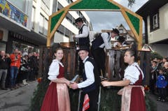 Nur frohe Gesichter am Sennen-Highlight des Jahres. (Bild: Edith Meyer, Bote der Urschweiz)