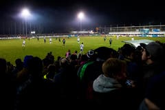 4400 Zuschauer kamen ins Stadion Seefeld in Buochs, damit war die Cup-Partie nicht ganz ausverkauft. (Bild: Keystone)