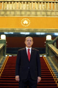 Erdogan will den Palast nach den Feierlichkeiten des Tags der Republik beziehen. (Bild: KEYSTONE)