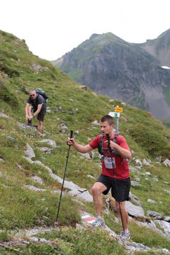 Der 6. Mountainman 2015 fotografiert auf der Melchsee-Frutt bei Obwalden am 25.07.2015. (Bild: Roger Zbinden (Neue LZ))