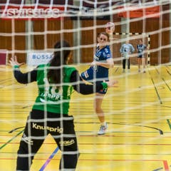 Yael Gwerder beim Penalty. (Bild: Christian H.Hildebrand / ZZ)