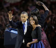 Präsident Barack Obama mit Frau Michelle (Bild: Keystone)