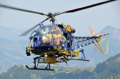 Hier die Maschine des Typs "Lama", der Alpinlift aus Buochs. (Bild: Matthias Piazza / Neue NZ)