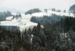 Verschneite Landschaft bei Sitzberg. (Bild: Keystone)