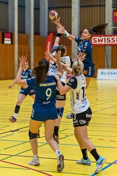 Daphne Gautschi springt am höchsten. (Bild: Christian H.Hildebrand / ZZ)