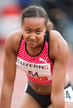 Sarah Atchao wird im B-Final über 200 Meter Vierte. (Bild: Keystone / Urs Flüeler)