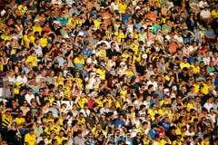 12'258 Zuschauer kamen in die Swissporarena, darunter viele Fans von Borussia Dortmund. (Bild: Philipp Schmidli)