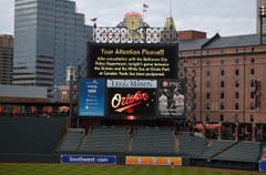 Das Baseball-Spiel zwischen den Baltimore Orioles und den Chicago White Sox findet nicht statt. (Bild: AP / Nick Wass)