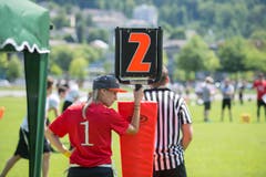 Die Pikes triumphierten dennoch mit 35:26 Punkten gegen die Lions, und gegen die Instruders erfolgte ein 19:19-Unentschieden. (Bild: Dominik Wunderli (LZ))