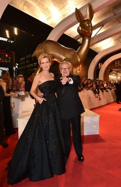 Verleger Hubert Burda und seine Frau Maria Furtwängler. (Bild: Keystone)