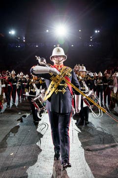«The Band of HM Royal Marines» aus Grossbritannien (Bild: Keystone / Patrick Staub)