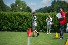 Weitere Impressionen vom Flag Football bei der Militär kaserne in Luzern. (Bild: Dominik Wunderli (LZ))