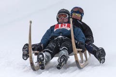 Patrick Michel und Hans Burgener aus Grindelwald (Bild: Keystone / Alexandra Wey)