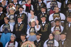 Impressionen von der Älperchilbi in Stans. (Bild: Urs Flüeler / Keystone)