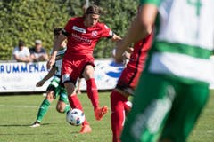 Thuns Simone Rapp, erzielt das 1:0. (Bild: Keystone / Marcel Bieri)