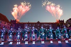 The Massed Pipes and Drums (Bild: Keystone / Patrick Staub)