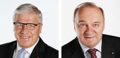 SCHWYZ - Peter FÖhn (bisher), SVP, links und Alex Kuprecht (bisher), SVP (Bild: Keystone / Handout)