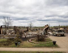 Das war einmal eine gepflegte Hauszufahrt. (Bild: Ryan Remiorz/The Canadian Press via AP)