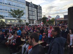 Auch in Island sind Public Viewings zur EM beliebt. (Bild: Marion Loher)