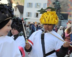 Impression der traditionellen «Schuäl-Chatzämüüsig» in Altdorf. (Bild: Urs Hanhart (30. Januar 2018, Altdorf))