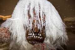 Tschaeggaettae carnival in Switzerland (Bild: Keystone / Dominic Steinmann)