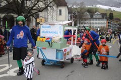Impressionen von der Kinderfasnacht Sachseln 2016. (Bild: Marion Wannemacher)