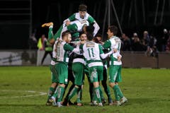 Bei einem allfälligen Aufstieg dürfen die Krienser kommende Saison in der Challenge League kicken. Die dazu notwendige Lizenz hat der SC Kriens in erster Instanz erhalten. (Bild: Philipp Schmidli)