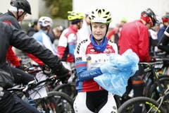 Dieses Jahr brauchte es eine wasserdichte Ausrüstung. (Bild: Patrick Hürlimann (Neue Zuger Zeitung))