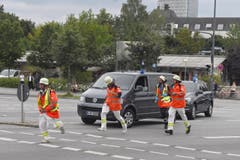 Die Polizei war mit einem Grossaufgebot vor Ort gewesen, nachdem Panik ausgebrochen war. (Bild: Keystone/Felix Hörhager)