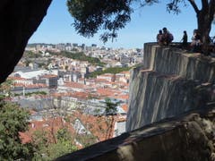 Ausblick vom "Castelo de Jorge" über Lissabon. (Bild: Josef Habermacher)