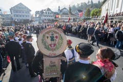 Impressionen von der Älperchilbi in Stans. (Bild: Urs Flüeler / Keystone)