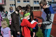 Osterhasen OL auf der Schul- und Sportanlage Eichli in Stans. (Bild: Philipp Unterschütz)