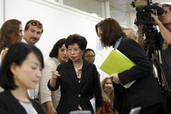 WHO-Direktorin Margret Chan bei der Pressekonferenz in Genf. (Bild: Keystone)