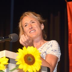 Die Festrednerin, Frau Landammann Susanne Hochuli aus dem Aargau. (Bild: Romano Cuonz (Neue NZ))