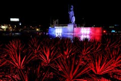 Die Statue der Minerva in Guadalajara (Mexiko). (Bild: EPA/ULISES RUIZ BASURTO)