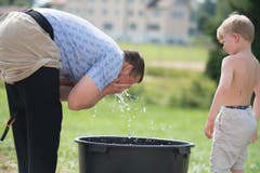 Schwingerkönig Remo Betschart vor Beginn des Wettkampfes. (Bild: Maria Schmid)